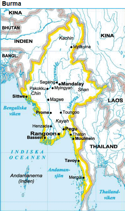 Burma Karta | Karta
