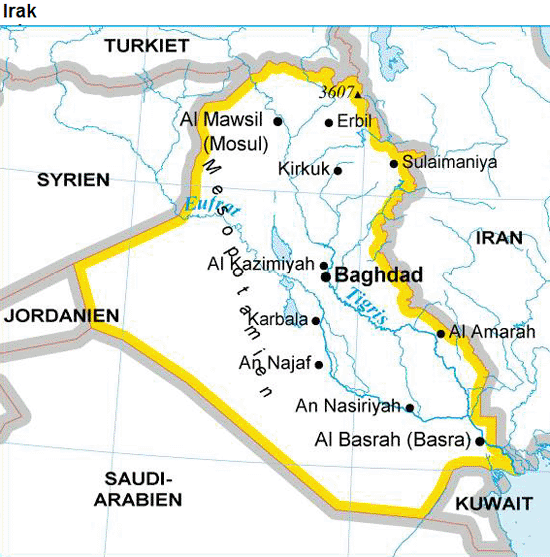 irak karta Karta IRAK   reseledaren.nu irak karta