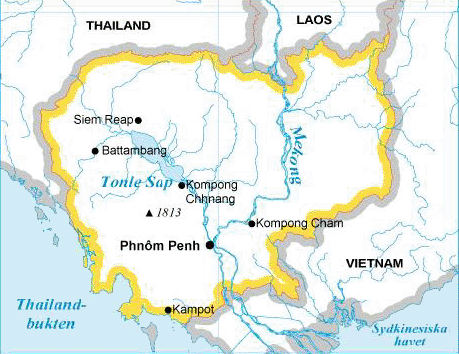 Karta KAMBODJA - reseledaren.nu
