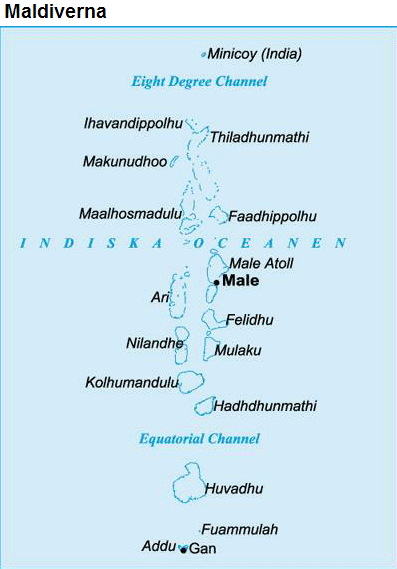 Karta MALDIVERNA - reseledaren.nu