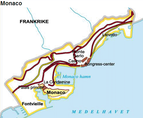 Monaco Karta | Karta