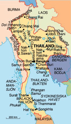 Karta THAILAND - reseledaren.nu