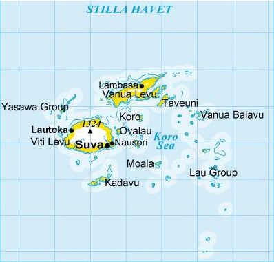 Karta FIJI