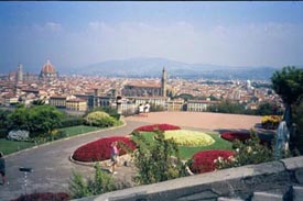 Utsikt över Florens från Piazzale Michelangiolo