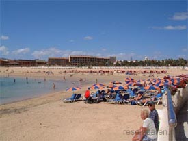 Badstrand i Caleta de Fustes