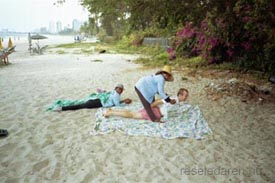 Massage p stranden