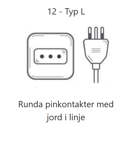 Elkontakt typ nr 12