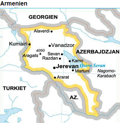 Armenien karta