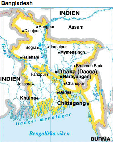 Bangladesh karta