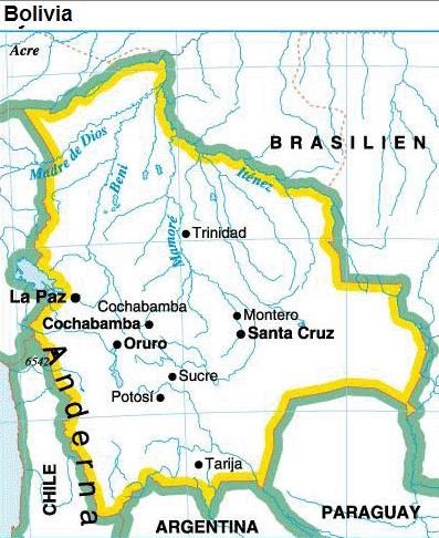 Bolivia karta