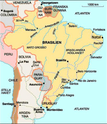 Brasilien karta