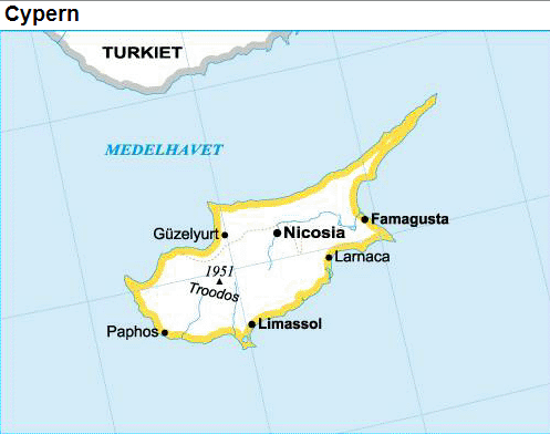 Cypern karta