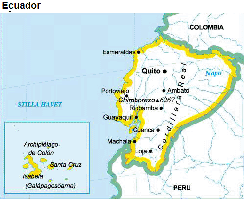 Ecuador karta