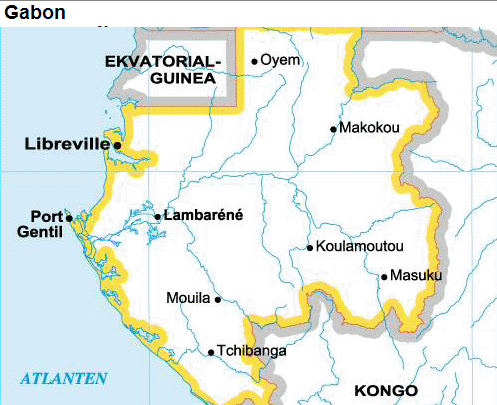 Gabon karta