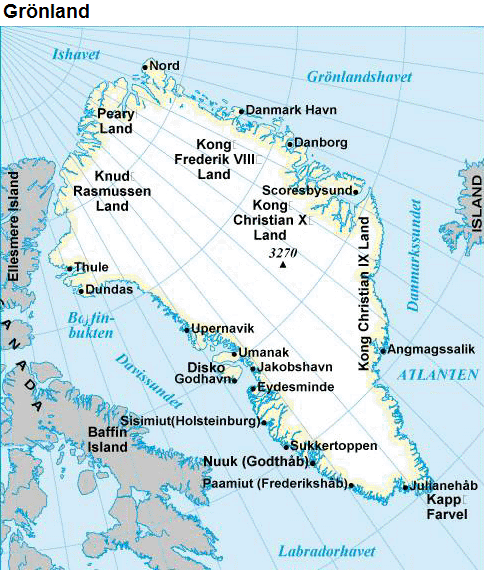 Gronland karta