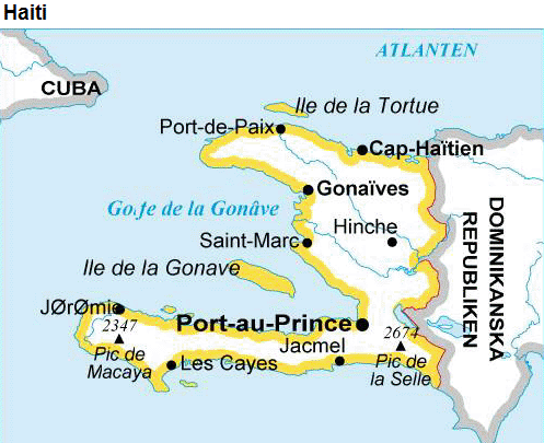 Haiti karta