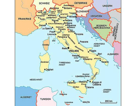 Italien karta