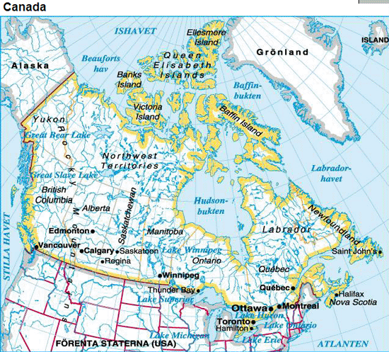 Kanada karta