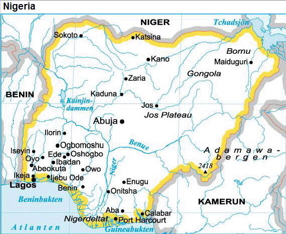Nigeria karta