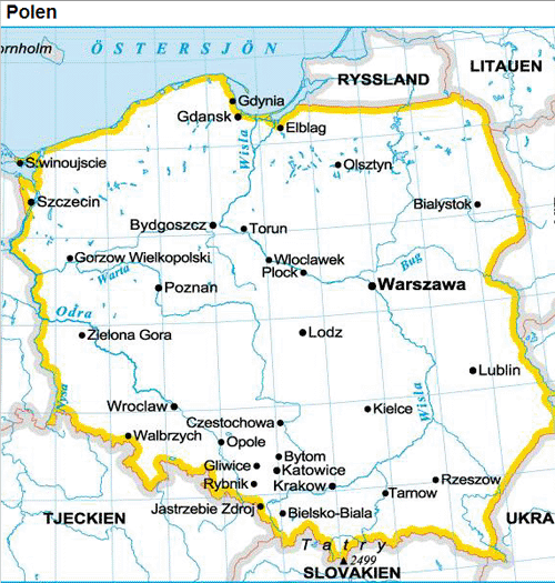 Polen karta