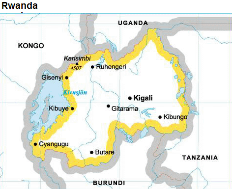 Rwanda karta