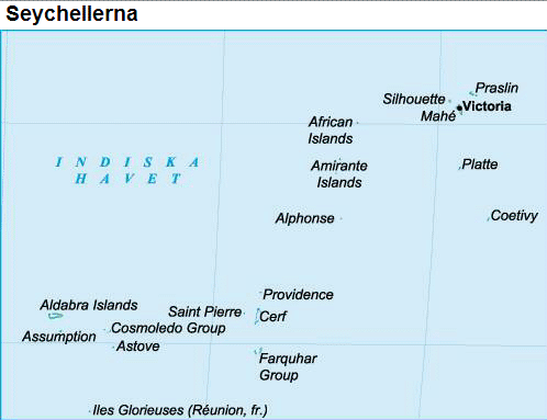 Seychellerna karta
