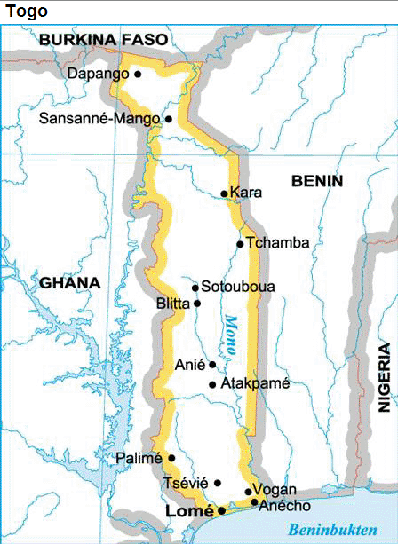 Togo karta