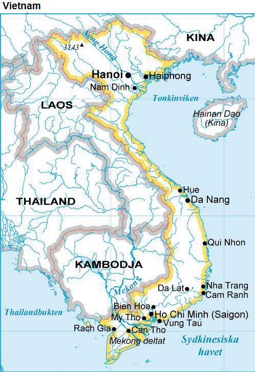Vietnam karta