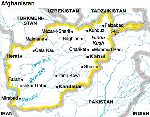 Afghanistan karta