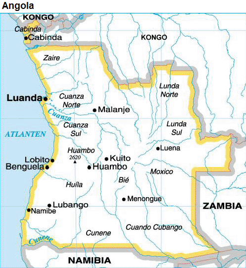 Angola karta
