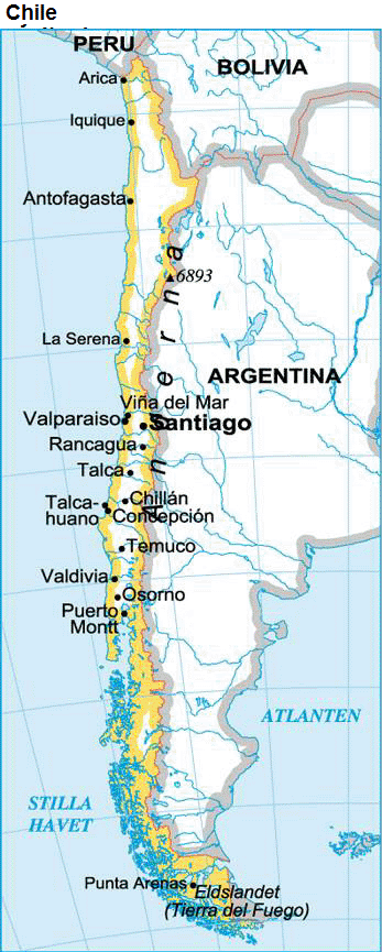 Chile karta