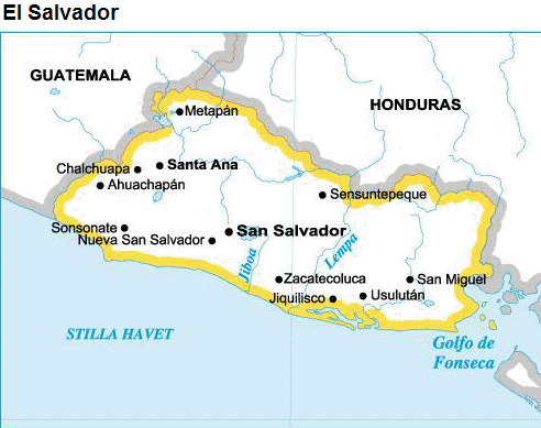 El Salvador karta