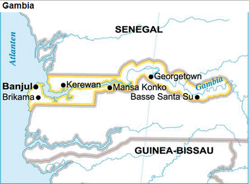 Gambia karta