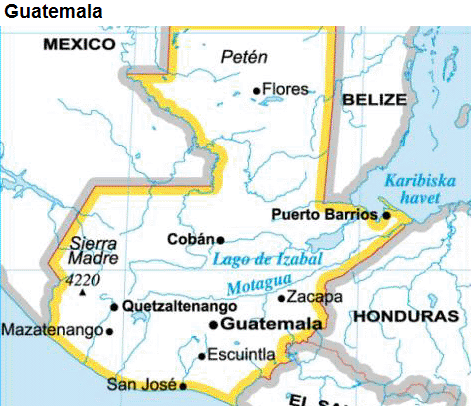 Guatemala karta
