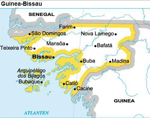 Guinea Bissau karta