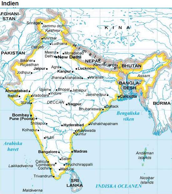 Indien karta