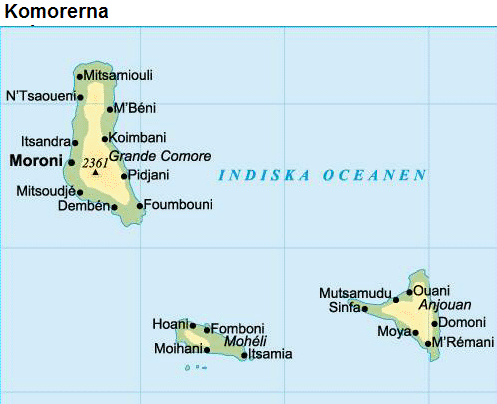 Komorerna karta