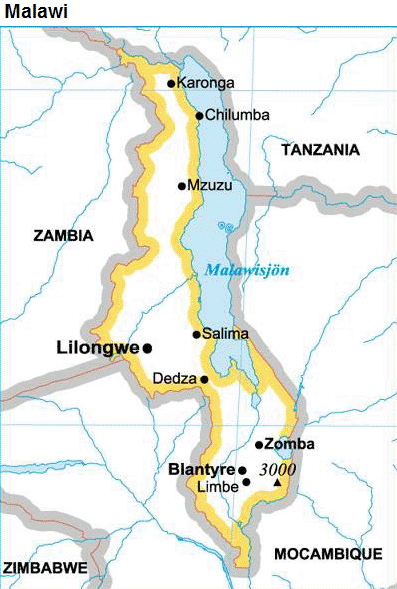 Malawi karta