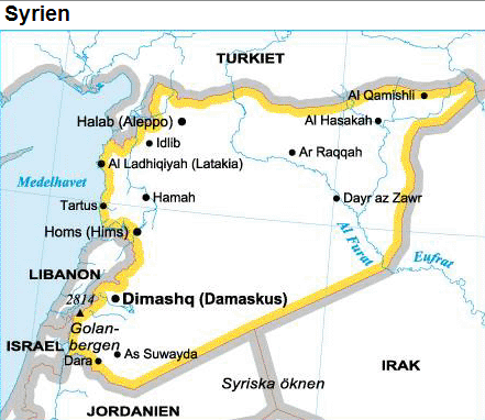 Syrien karta