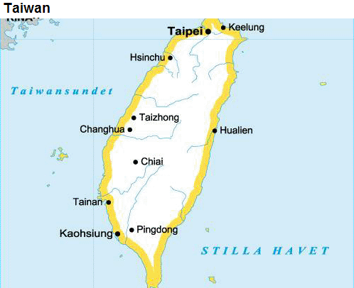 Taiwan karta