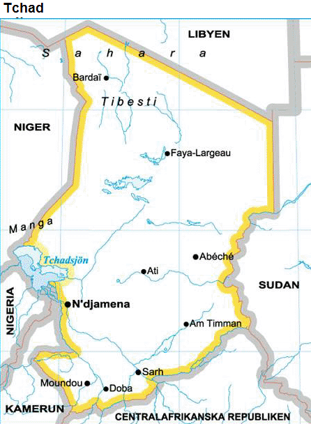 Tchad karta