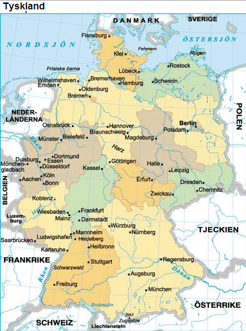 Tyskland karta