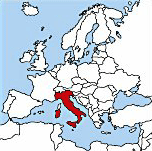 italiens placering i världen