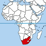 sydafrikas placering i världen